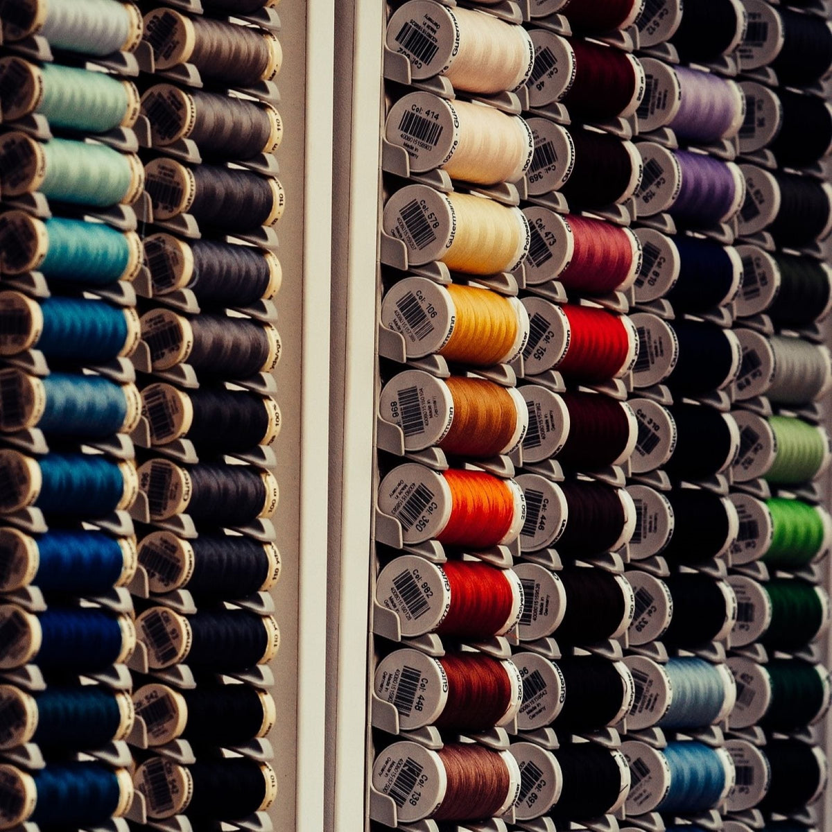 Detail of sewing thread stand