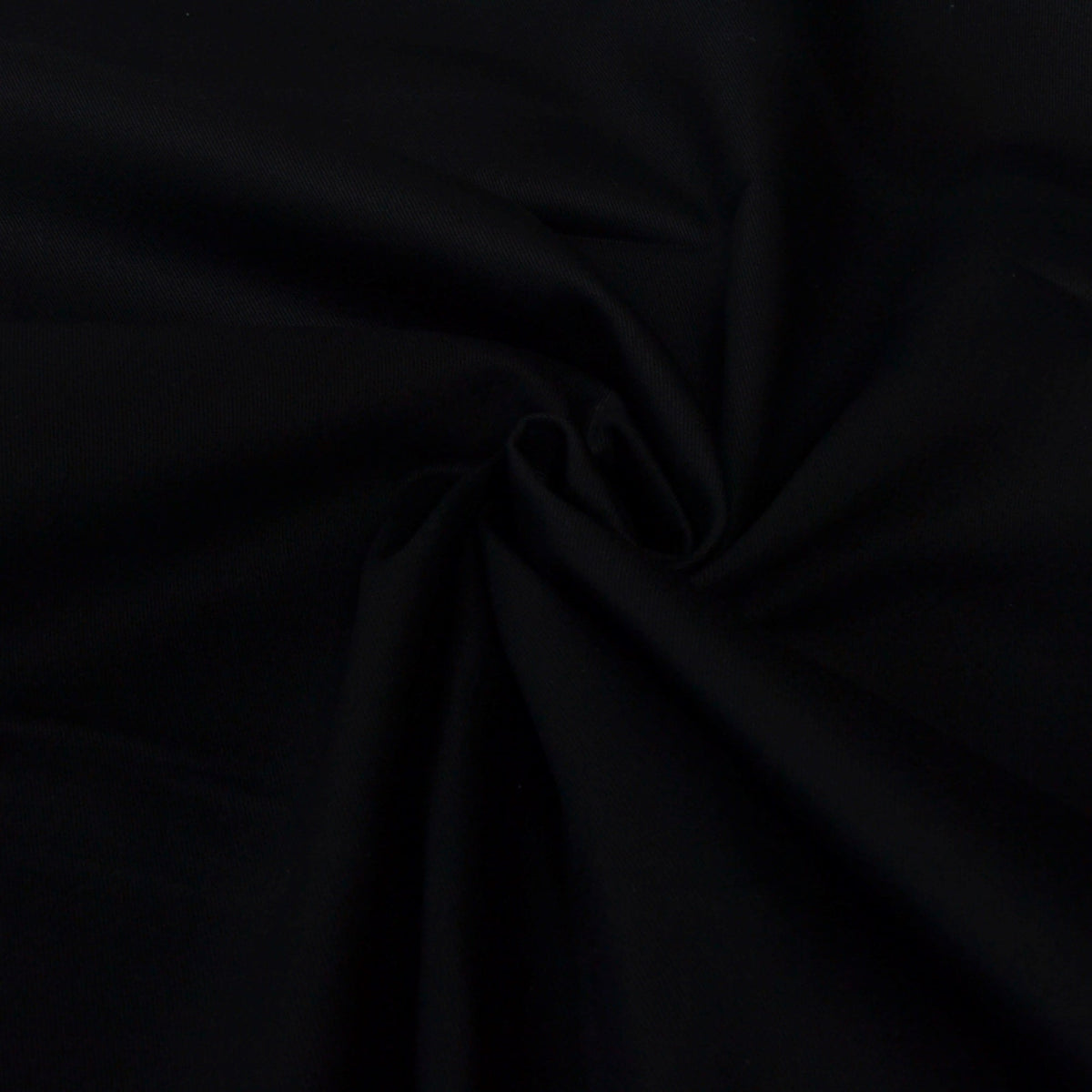 Black Cotton Drill Fabric for dressmaking or cushions