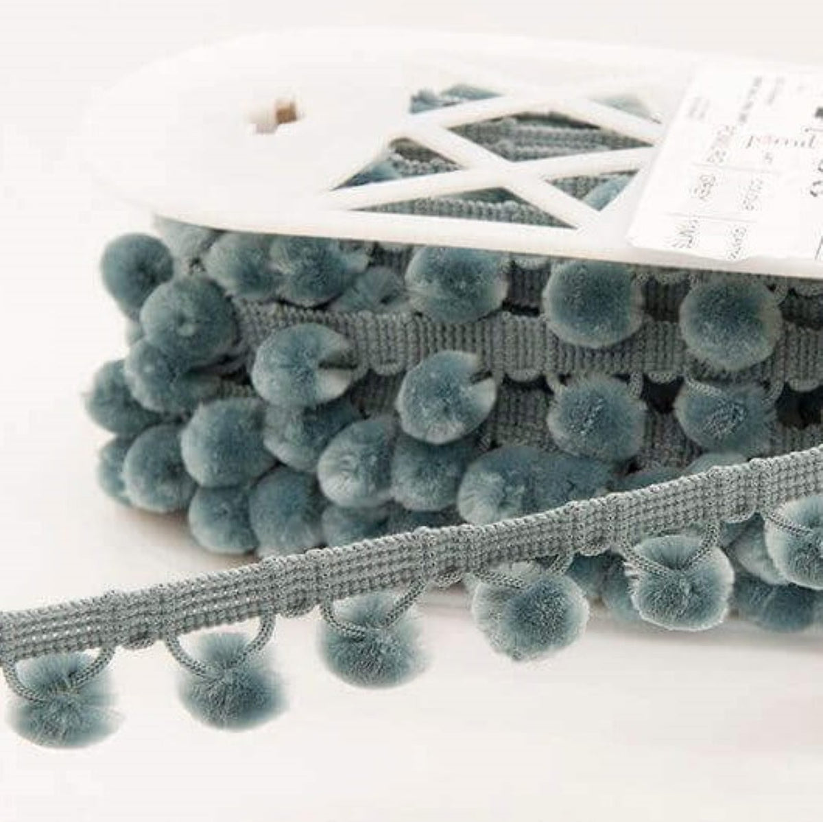 Light grey pom pom trim to buy online