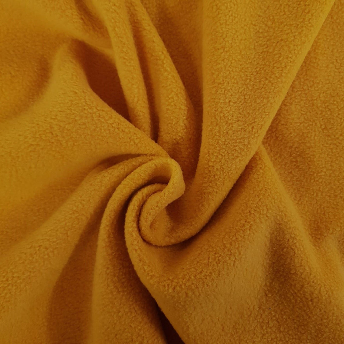 Ochre Mustard Yellow Fleece Fabric to buy online by the metre