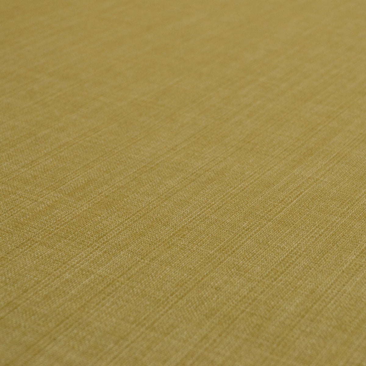 Olive Green Linen Look Polyester Furnishing Fabric shown at an angle
