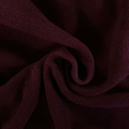 Wine Red Fleece Fabric to buy online by the metre